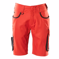 MASCOT 18349-230-0209-C66, Shorts, Unisexe, Noir, Rouge, C66, 1280 mm, Coton, Polyester