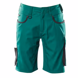 MASCOT 18349-230-0309-C44, Shorts, Unisexe, Noir, Vert, C44, 730 mm, Coton, Polyester