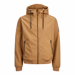 Manteau softshell homme marron
