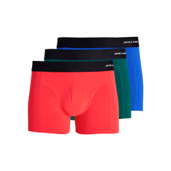 Lot de 3 Boxer Bleu/Vert/Rouge en Viscose  - Thor