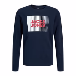 T-shirt manches longues col rond enfant Jack & Jones Corp Logo Play