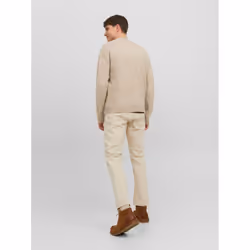 Pull en maille Col rond Manches longues Gris Clair John