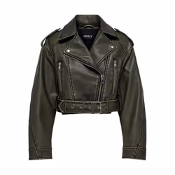 Veste en cuir femme Only Onlella Biker Otw