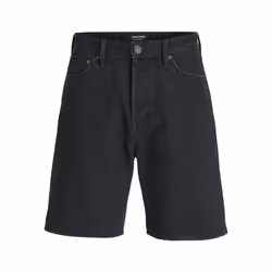 Jack&Jones Short en jean Tony 12249068 Noir Loose Fit