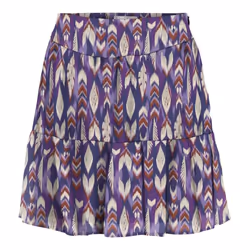 Jupe courte ONLY - Violet - Coupe bohème