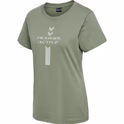 T-shirt coton graphique femme Hummel Active
