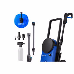 Nilfisk 128471259, Electrique, 6 m, 5 m, Noir, Bleu, 462 l/h, 130 bar
