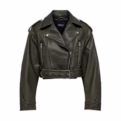 Veste en cuir femme Only Onlella Biker Otw