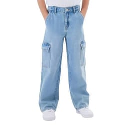 Jeans - NAME IT - Rose - Cargo large - Taille haute - Filles