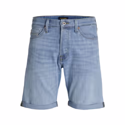 Jack&Jones Short en jean Chris 12249095 Bleu Relaxed Fit