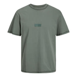 T-shirt homme - JACK & JONES - col rond - 100% coton - manches courtes - kaki