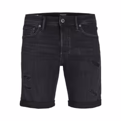 Jack&Jones Short en jean Jjirick 12250177 Noir Regular Fit
