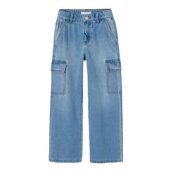 Jeans - NAME IT - Rose - Cargo large - Taille haute - Filles