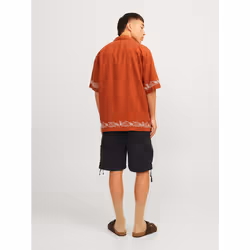 Jack&Jones Short en tissu Cole 12253122 Noir Loose Fit