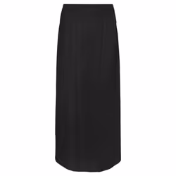 Jupe longue - VERO MODA - Ceinture élastiquée - Tissu effet satin - Surpiqûres rouges