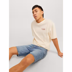 Jack&Jones Short en jean Chris Cooper 12252858 Bleu Relaxed Fit - Vue supplémentaire 8