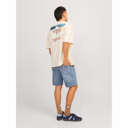 Jack&Jones Short en jean Chris Cooper 12252858 Bleu Relaxed Fit