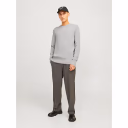 Jack&Jones Pull Perfect 12257771 Gris Regular Fit - Vue supplémentaire 4