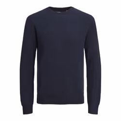 Jack&Jones Pull Globe 12258139 Bleu marine Regular Fit