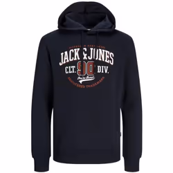 Sweatshirt à capuche 2 col avec logo Jack & Jones