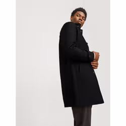 Jack&Jones Manteau en laine Melton 12258672 Noir Regular Fit - Vue supplémentaire 7