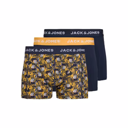 Jack&Jones Lot de 3 boxers 12259093 Bleu marine