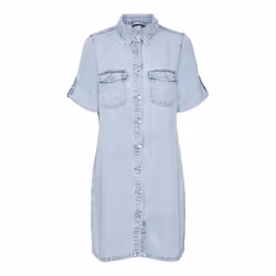 Robe chemise jeans femme Vero Moda Jennie Mix - Light blue denim - Bleu - Femme - Adulte