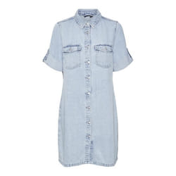 Robe chemise jeans femme Vero Moda Jennie Mix - Light blue denim - Bleu - Femme - Adulte