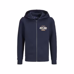 Sweatshirt à capuche zippé 2 col avec logo enfant Jack & Jones