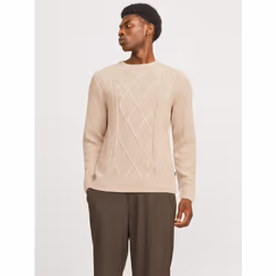 Jack & Jones 12259700_4481_1128966.62, L, Encolure torsadée, Manches longues, 1 pièce(s)