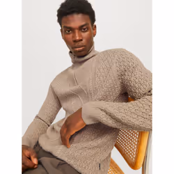 Jack&Jones Pull Blunorth 12261780 Beige Regular Fit - Vue supplémentaire 7