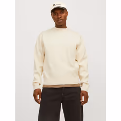 Jack & Jones 12261852_9743.62, L, Coupe large, Encolure torsadée, Manches longues, 1 pièce(s)