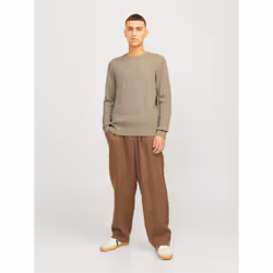 Jack&Jones Pull Perfect 12257771 Beige Regular Fit - Vue supplémentaire 4