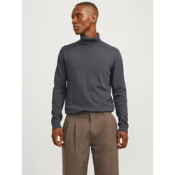 Jack&Jones Pull Ã  col roulÃ© Basic 12258051 Gris Regular Fit