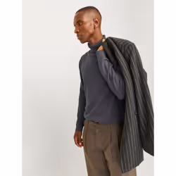 Jack&Jones Pull Ã  col roulÃ© Basic 12258051 Gris Regular Fit - Vue supplémentaire 7