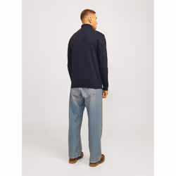 Jack&Jones Pull Ã  col roulÃ© Basic 12258051 Bleu marine Regular Fit