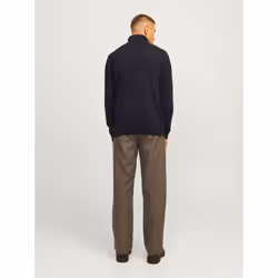 Jack&Jones Pull Ã  col roulÃ© Basic 12258051 Noir Regular Fit