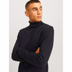 Jack&Jones Pull Ã  col roulÃ© Basic 12258051 Noir Regular Fit - Vue supplémentaire 7