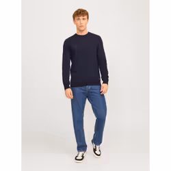 Jack&Jones Pull Globe 12258139 Bleu marine Regular Fit - Vue supplémentaire 4