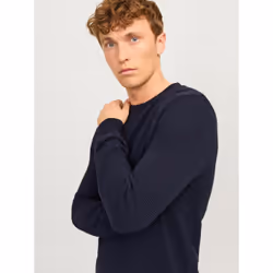 Jack&Jones Pull Globe 12258139 Bleu marine Regular Fit - Vue supplémentaire 7