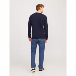Jack&Jones Pull Globe 12258139 Bleu marine Regular Fit