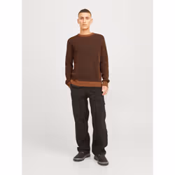 Jack&Jones Pull Globe 12258139 Marron Regular Fit