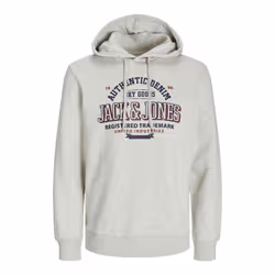 Sweatshirt à capuche 2 col avec logo Jack & Jones