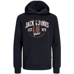Sweatshirt à capuche 2 col avec logo Jack & Jones