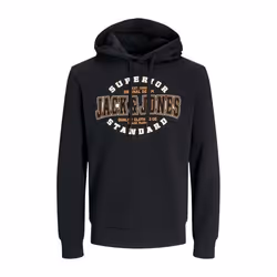Sweatshirt à capuche 2 col avec logo Jack & Jones