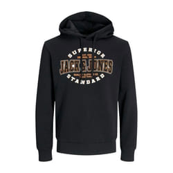 Sweatshirt à capuche 2 col avec logo Jack & Jones