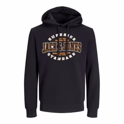 Sweatshirt à capuche 2 col avec logo Jack & Jones
