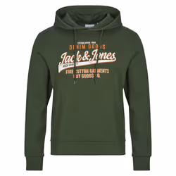 Sweatshirt à capuche 2 col avec logo Jack & Jones
