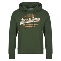Sweatshirt à capuche 2 col avec logo Jack & Jones