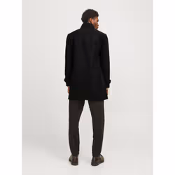 Jack&Jones Manteau en laine Melton 12258672 Noir Regular Fit